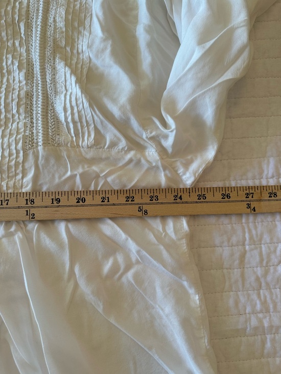 Lucky Brand Cream Button-Front Peasant Blouse - Picture 9 of 10